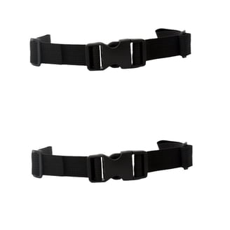 2-Pack Adjustable Backpack Sternum Straps – Anti-Slip Clips, Quick-Release Buckles