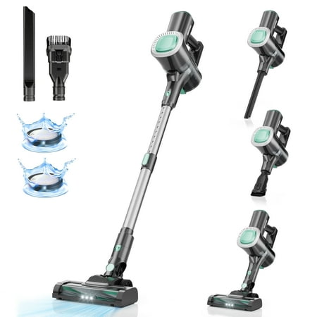 Cordless Vacuum Cleaner,Prettycare Lightweight Cordless Stick Vacuum Cleaner for Pet Hair Carpet Floor,WC02
