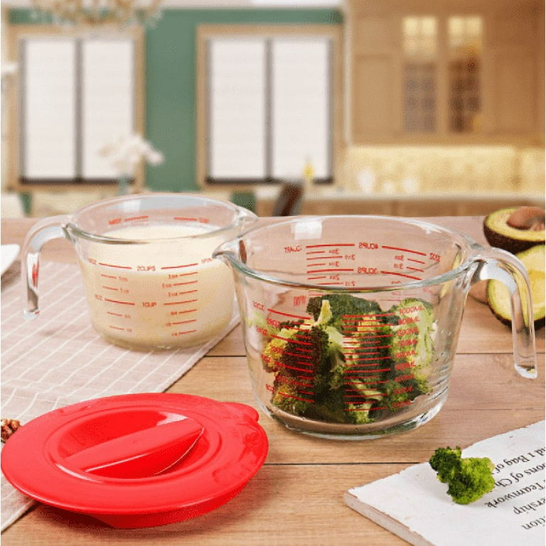 Glass Measuring Cup Set Dishwasher Freezer Microwave Preheated Oven Safe  kitchen
