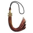 thumbnail image 3 of Endea Graduation Black/Orange Mixed Color Graduation Tassel with Gold Date Drop, 3 of 11