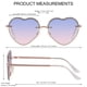 thumbnail image 5 of Lentes de sol ANDWOOD para mujer con forma de corazón y brillantes de moda, 5 of 5