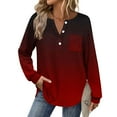 thumbnail image 7 of Craaazy Button Down Shirts For Women Fashion Printing Blouses V-Neck Pullover With Pockets Gifts For Women, 7 of 7