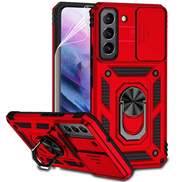 Funda para teléfono M MAIKEZI Galaxy S22+ Plus magnética roja