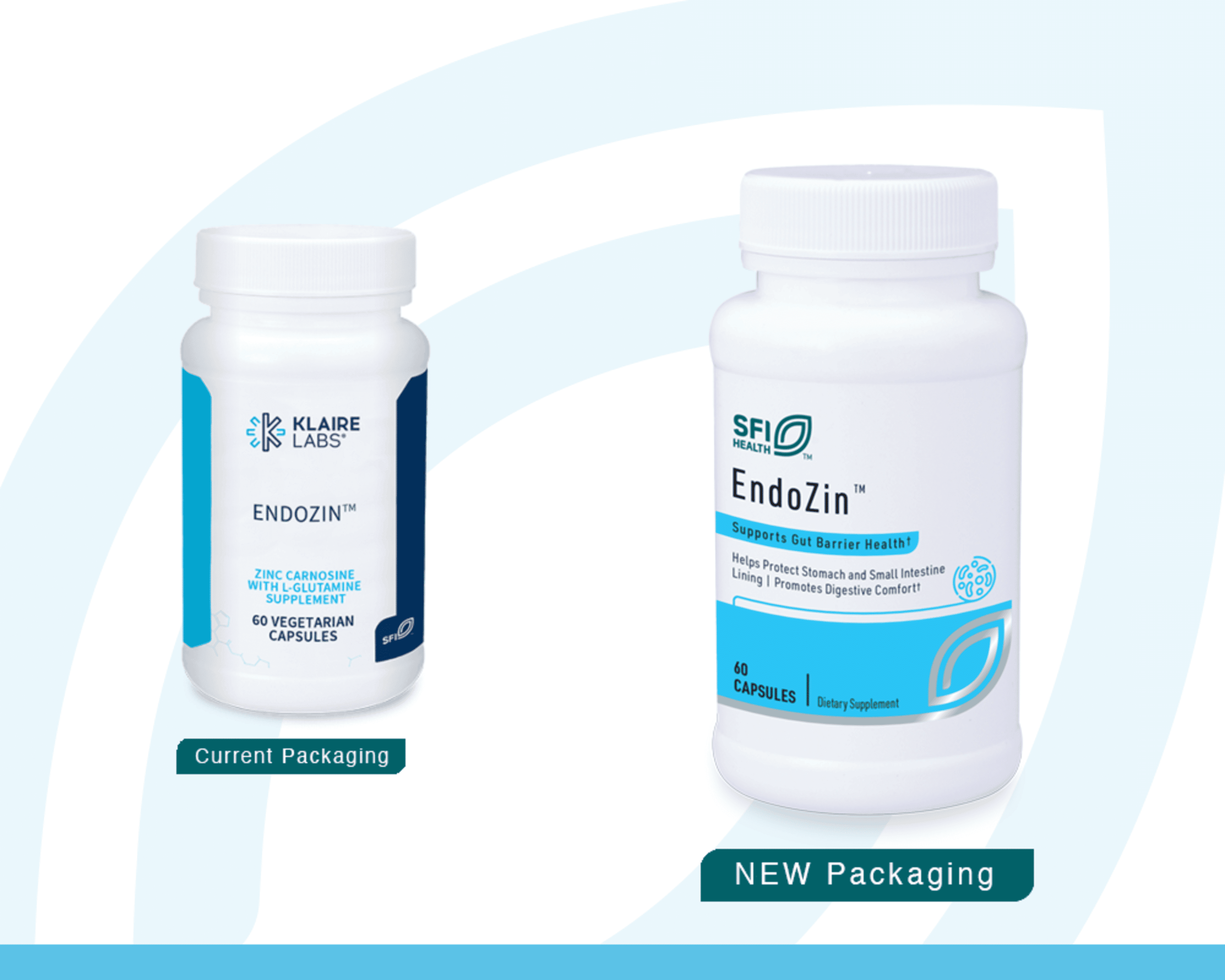 Klaire Labs SFI Health Endozin - Zinc Carnosine Complex with L-Glutamine to Support Intestinal Barrier Function, Hypoallergenic (60 Capsules)