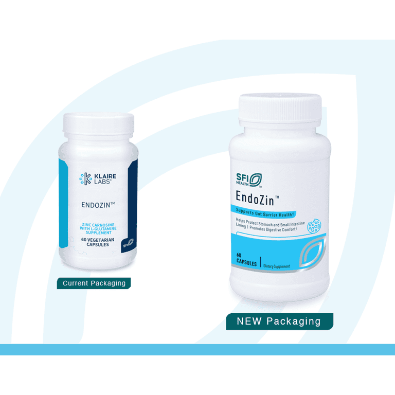 Klaire Labs Endozin - Zinc Carnosine & L-Glutamine Complex for