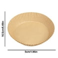 thumbnail image 3 of 100 piezas de papel antiadherente para freidora de aire, de un solo uso, a prueba de aceite, papel de pergamino para hornear, para cocina, horno microondas, 3 of 10