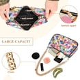 thumbnail image 2 of FORMRS Womens Shoulder Bag with Chain Strap Clutch Purse Cute Tote Handbag, Yellow Colorful Circles, 2 of 7