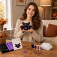 thumbnail image 4 of Halloween Craft Supplies Diy Stuffed Bat Plush Kit Adult Teen Complete Hand Sewing Set Gothic Plush Craft Witchy Halloween Decor Beginner Friendly Art Project, 4 of 7