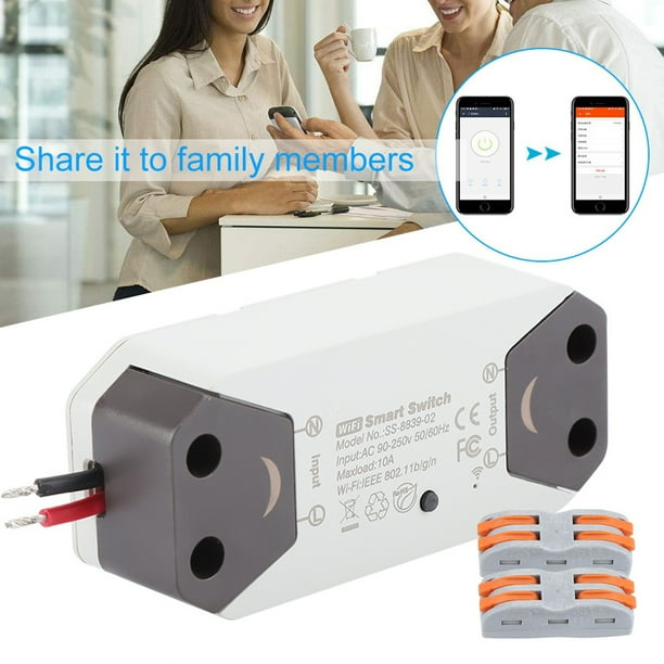Smart WiFi Interruptor de luz Interruptor Remoto Control Remoto El Temporizador de Salida de automatización Funciona Ecomeon no