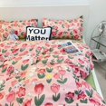 thumbnail image 1 of INS Blue Checkerboard Girls Boys Single Double Size Solid Colors Flat Sheet Duvet Cover Pillowcase Bed Linens Home Textile, 1 of 7