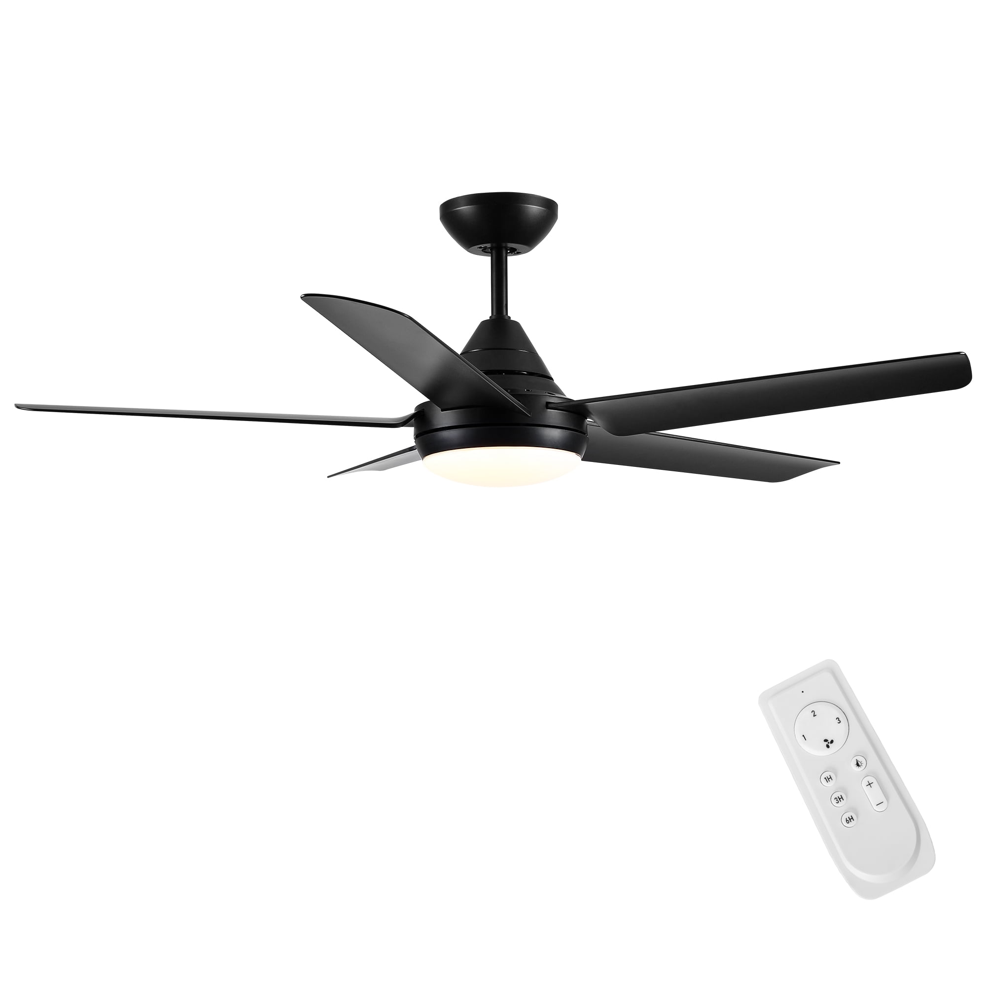 Ceiling Fan Indoor, BTMWAY 48 Inch Ceiling Fan with Light, Modern