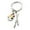 Silver, variant on Artist Painter Paintbrush Keychain Small Key Decoration Charm for Souls, 1.25x1.77 inch, Silver