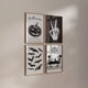 thumbnail image 2 of Póster blanco y negro de Halloween, impresión artística de esqueleto potable de paz, pintura en lienzo de calabaza aterradora, imagen de pared moderna, decoración del hogar para habitación, 2 of 4