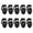 Black, variant on Sportteer Rope Buckle Elastic Rope Clip 10Pcs Plastic Spring Cord Locks for Paracords Replacement Lanyard Stopper Corded Toggle Clasps for Bungee Swim Goggles Elastic