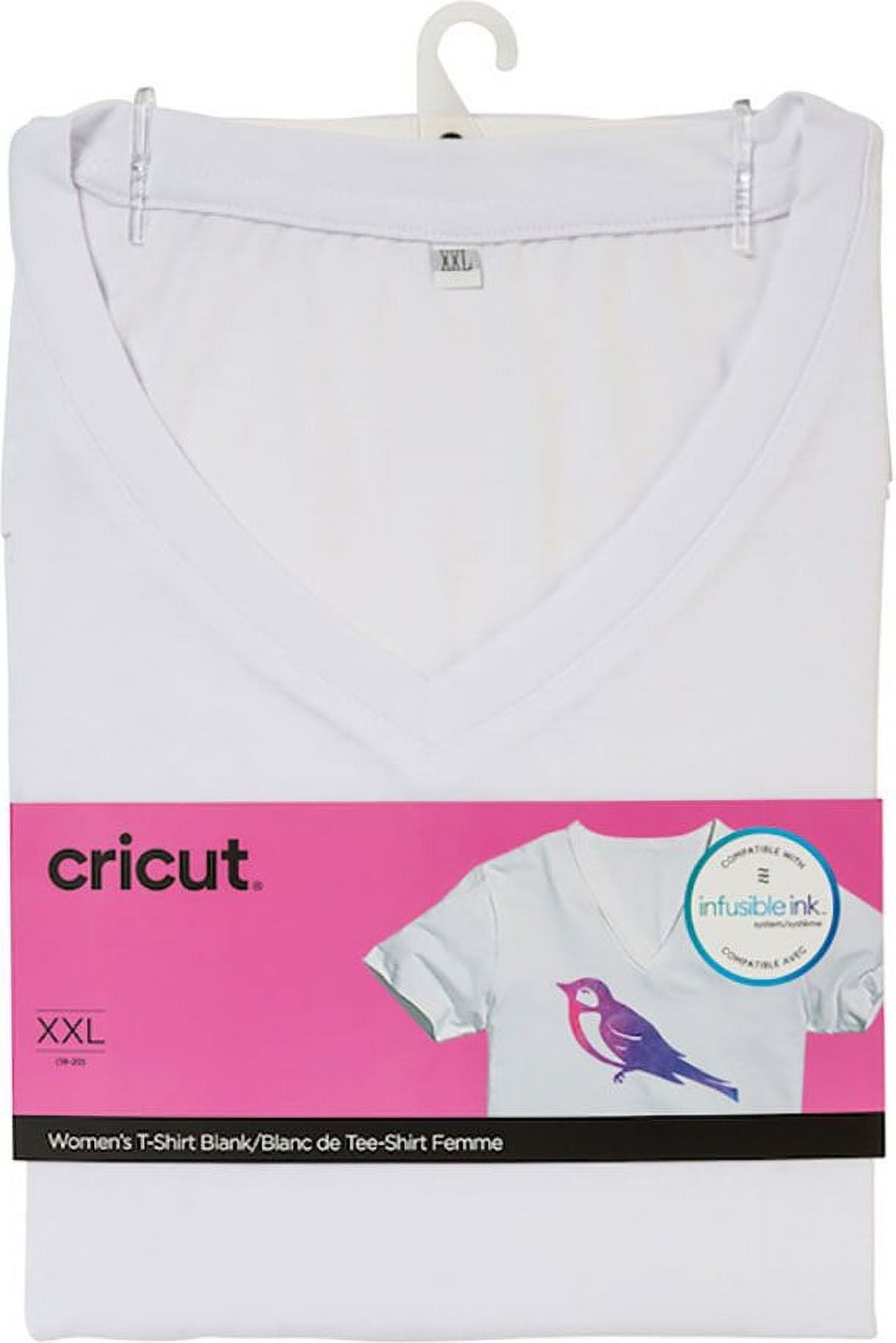 Cricut® Women's T-Shirt Blank, V-Neck, 2XL
