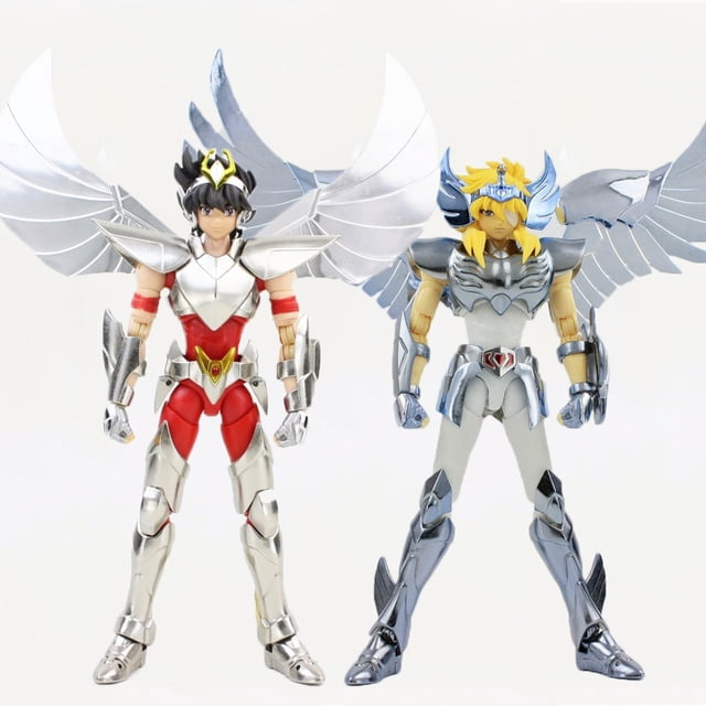 In Stock GT Saint Seiya Myth Cloth EX Cygnus Hyoga/Dragon Shiryu Pegasus Final V3 Bronze Knights of the Zodiac Action Figure Toy zhangmengya LED