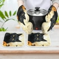 thumbnail image 6 of Pumpkin Lantern Black Cat Oven And Pot Holders Sets, Heat Resistant Pads Kitchen Decor for Cooking Baking BBQ Grilling, Christmas Kitchen Gifts, 6 of 6