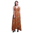 thumbnail image 1 of Bimba Robe Longue Maxi Imprimée d'Oiseaux pour Femmes, Tenue d'Été, Resort, Très Grande Taille, 1 of 6