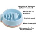 thumbnail image 5 of Cuenco de alimentación lenta para perros, cuenco antiglotona para perros y gatos pequeños y medianos - Forma de espina de pescado - Rosa, 5 of 5