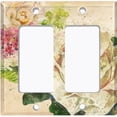 thumbnail image 6 of Metal Light Switch Plate Outlet Cover Flower White Rose ROS008, 6 of 13