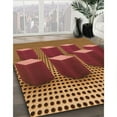 thumbnail image 2 of Ahgly Company Indoor Square Patterned Carrot Orange Area Rugs, 4' Square, 2 of 6