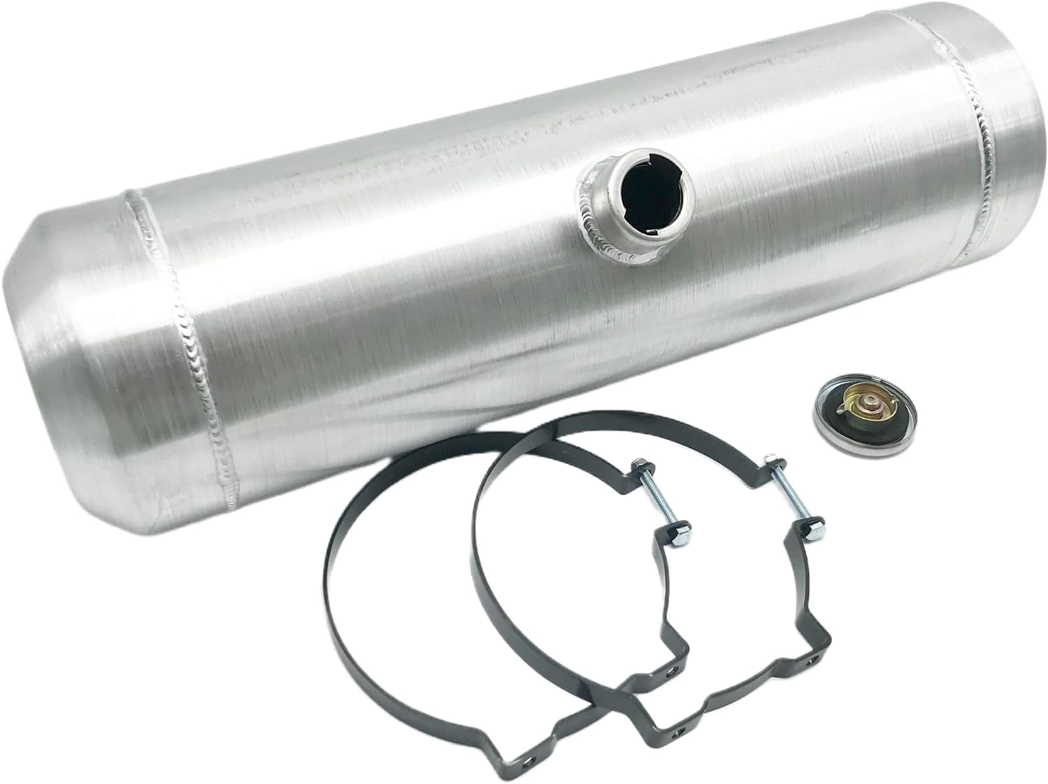 JSD AUTO PARTS Aluminum Fuel Tank 6 Gallons 8x 28 inch Center Fill Gas Tank 3/8" NPT Outlet
