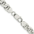 thumbnail image 3 of Auriga 925 Sterling Silver 8.25 mm Flat Cuban Anchor Chain Necklace for Mens 22", 3 of 6