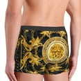 thumbnail image 6 of Novelty Baroque Floral Pattern Boxers Shorts Panties Men's Underpants Stretch European Rococo Style Briefs Underwear, 6 of 7