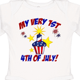 thumbnail image 4 of Inktastic My very 1st 4th of July Boys or Girls Long Sleeve Baby Bodysuit, 4 of 5