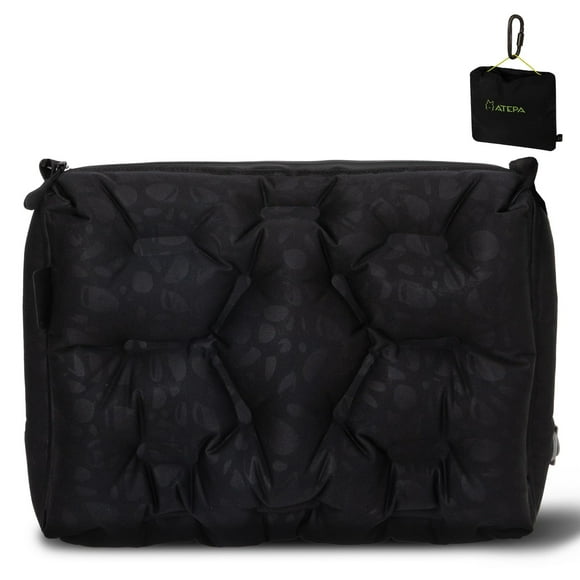 Almohadilla de Asiento de Viaje ATEPA Inflable para Cuello y Espalda