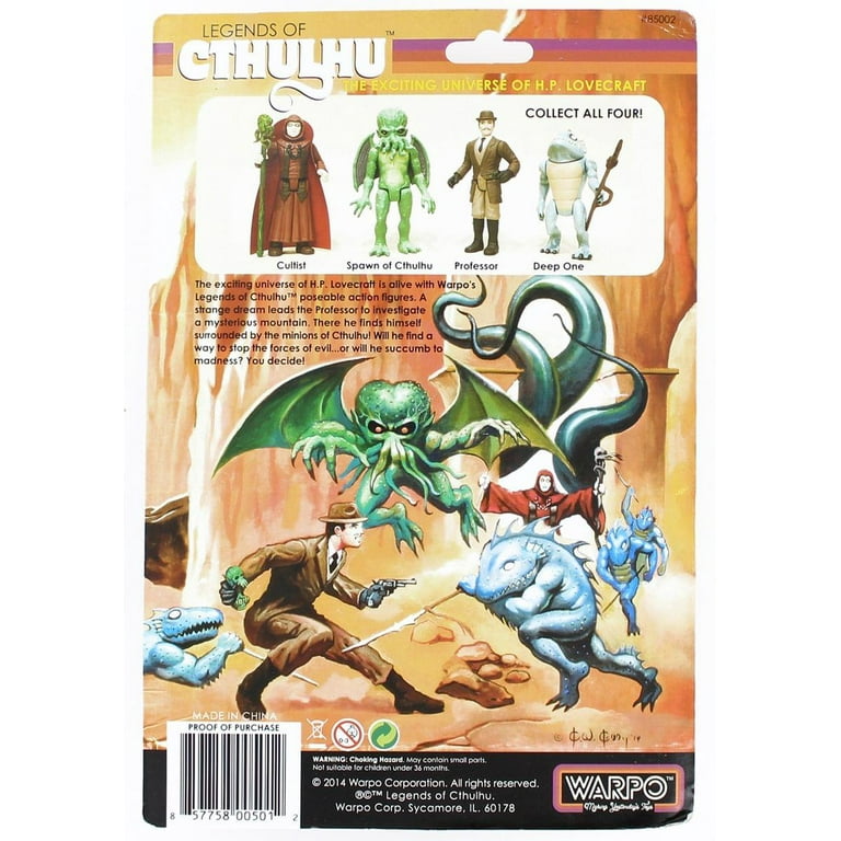 WARPO ワーポ Legends of Cthulhu クトゥルフ フィギュア Legends of Cthulhu Deep One Retro Action Figure - Walmart.com
