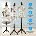 thumbnail image 3 of SereneLife Female Adjustable Mannequin, Hanging Fashion Torso Display Form Mannequin with Hook, 3 of 7