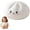 White 03, variant on Giant Dumpling Stress Squeeze Toy, Soft Plush Steamed Bun Pillow Slow Rebound Stretch Fidget Cute Home Office Room Decor Gift