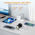 thumbnail image 4 of Adaptador de viaje TESSAN universal con 2 cargadores de pared USB C y 2 USB A, 4 of 4