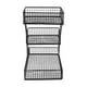 thumbnail image 3 of Cesta de frutas de 3 niveles para encimera de cocina, soporte de hierro para frutas, canasta de alambre para bocadillos, cebollas y frutas Negro, 3 of 8