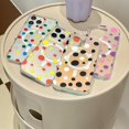 thumbnail image 2 of Compatible with iPhone 15 Pro Max Cute Case Wave Dot Pattern Magnetic Laser Holography Bling Frosting Funny Fashion Protection Shockproof Cover for Women Girls Black, 2 of 11