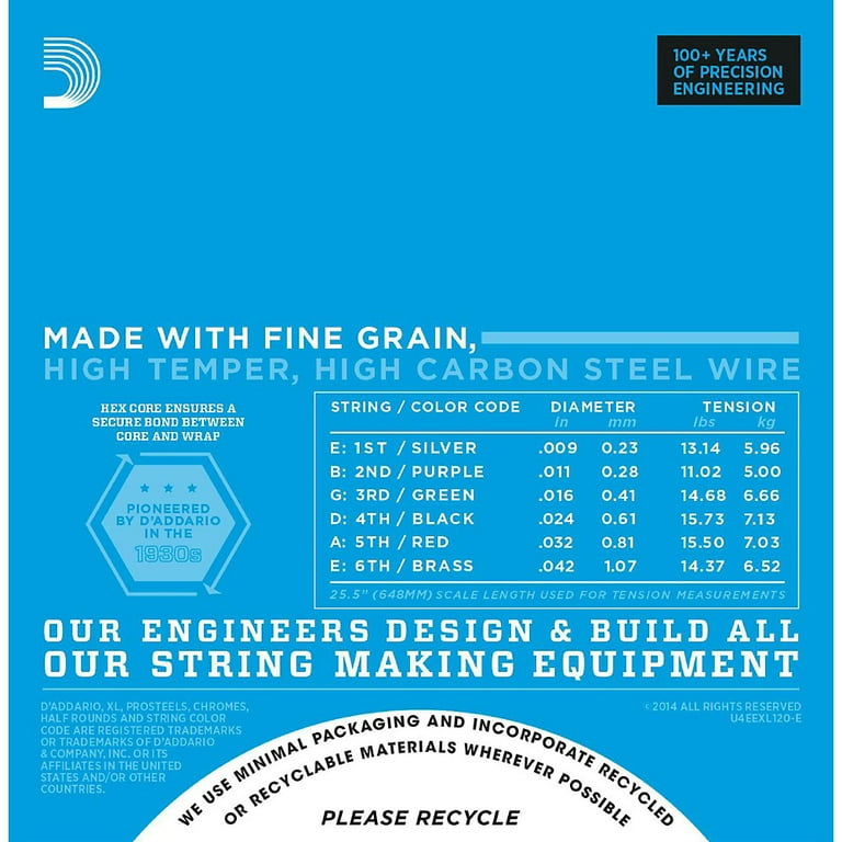 D'Addario EXL120-E Bonus Pack: Super Light Electric Guitar