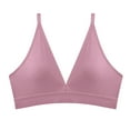 thumbnail image 2 of Timegard Womens Bras Deep V Wireless Adjustable Strap Seamless Solid Color Comfortable Sleep Bralettes, 2 of 7