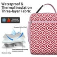 thumbnail image 2 of Stylish Insulated Lunch Box Women Reusable Lunch Bag with Water Bottle Holder Lunch Tote Portable Bag Picnic Camping, 2 of 5