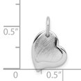 thumbnail image 2 of 925 Sterling Silver Two Piece Heart Necklace Charm Pendant Love, 2 of 6