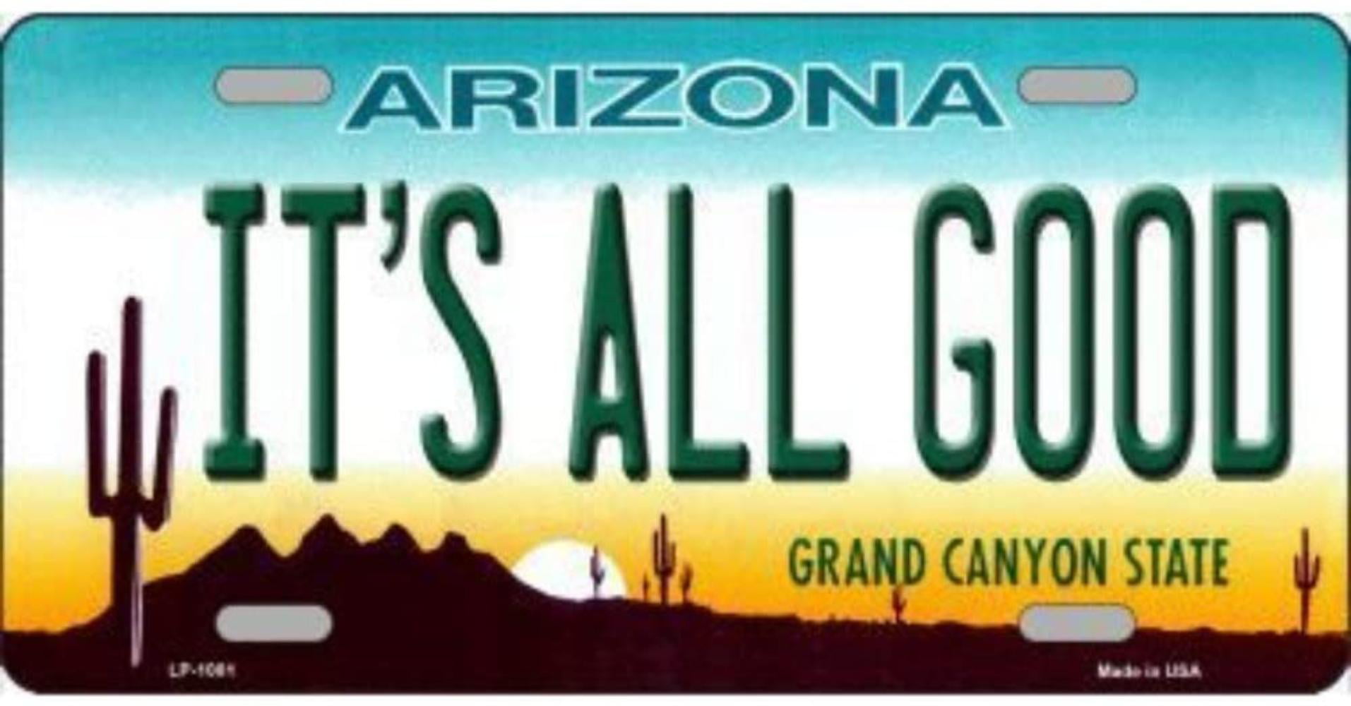 Personalized Arizona License Plates 6x12 for Front of Car Customized Aluminum Metal Novelty Car Tag with Text 50 State Custom License Plate 