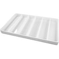thumbnail image 7 of N'icePackaging 1 Qty - Heavy Duty Beach-Stone White Plastic 6 Compartment Tray - for Storage/Organization/Display/Sales/Stacking/Sorting - Various Sizes, 7 of 7
