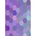thumbnail image 1 of Ahgly Company Machine Washable Indoor Rectangle Transitional Bright Lilac Purple Area Rugs, 2' x 5', 1 of 7