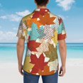 thumbnail image 6 of Haiem Fall Maple Leaves Printed Hawaiian Shirt for Men - Men’s Casual Beach Summer Shirts - Stretch Fabric with Modern Fit-Large, 6 of 9