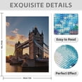 thumbnail image 3 of Diamond Art Kit for Adults, Sunset Tower Iconic Architecture Bridge Diamond Painting for Adults Beginners, 5D DIY Diamond Art Painting Kits, Colorful Diamond Painting Craft for Home Decor 12x16, 3 of 7