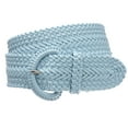 thumbnail image 2 of 2 Inch Wide Hand Made Soft Metallic Woven Braided Round Belt, 2 of 2