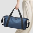 thumbnail image 1 of Bolsa de gimnasio DYNWAVEMX Bolsa de viaje Oxford multiusos moderna para artículos de tocador mano para pasar la noche nadar Azul, 1 of 8