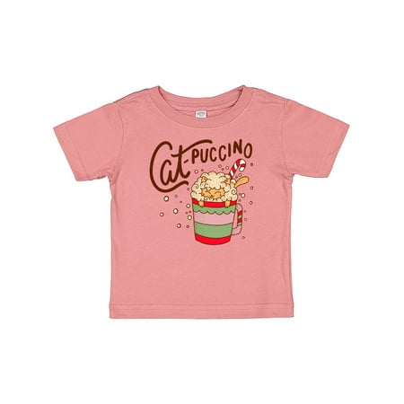 

Inktastic Christmas Cat-Puccino in Coffee Mug with Candy Cane Gift Baby Boy or Baby Girl T-Shirt