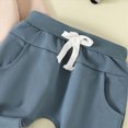 thumbnail image 5 of CAUYDY 3 6 9 12 18 24 Months 1-5T Baby Boy Photoshoot Outfits Toddler Long Sleeve Pullover and Elastic Pants 2PCS Clothes Set Fall Winter Gift for Infant Sky Blue for Sizes 2-3 Years, 5 of 6