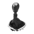 thumbnail image 1 of Unique Bargains Pomo de Cambio Manual de 6 Velocidades con Cubierta para Fiat Talento 2016-2023, Plástico de Cuero Sintético, Palanca de Cambios Automotriz, Negro Blanco, 1 of 1